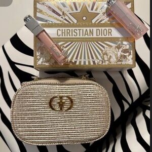 Dior Lip Gloss Set with Gold and Pink Hues